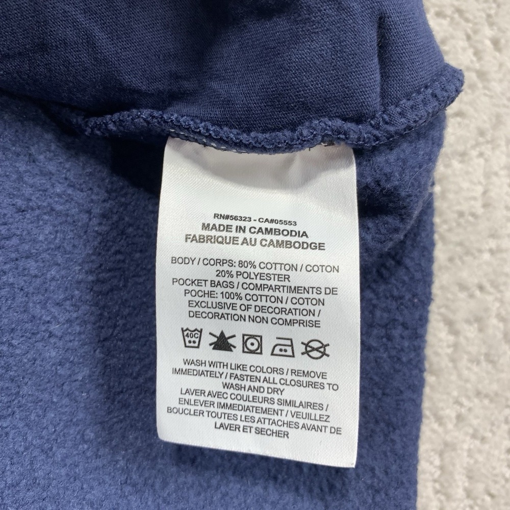 Nike Quarter Zip Fleece Pullover Mens Medium Blue Half Zip Embroidered Logo - Picture 6 of 7